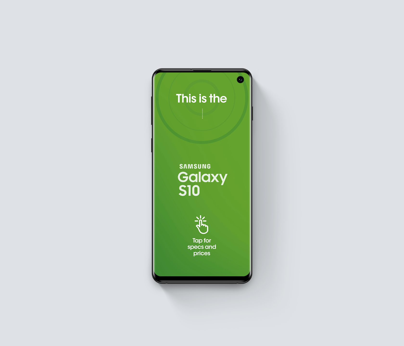 device showing screen from cricket explore experience