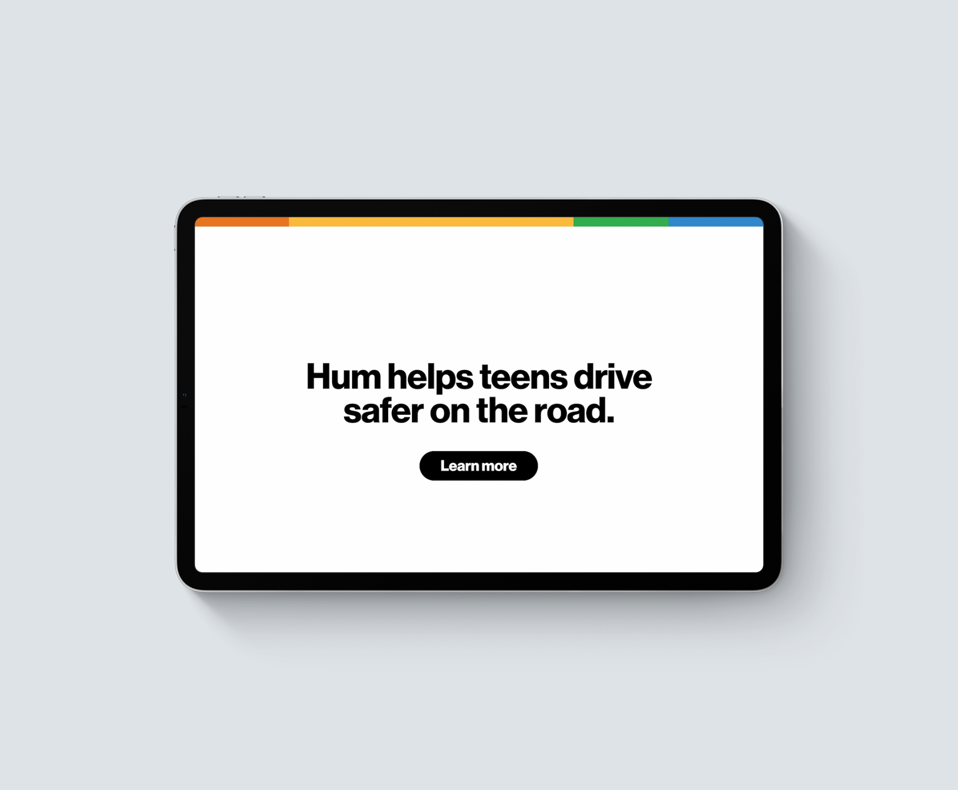 device showing screen from growing up with verizon experience
